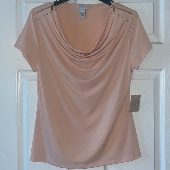 NWT Carmen Mark Valvo blouse size large - Picture 3 of 5